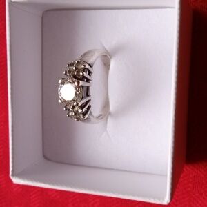 Vintage 925 Sterling Silver CZ Ring